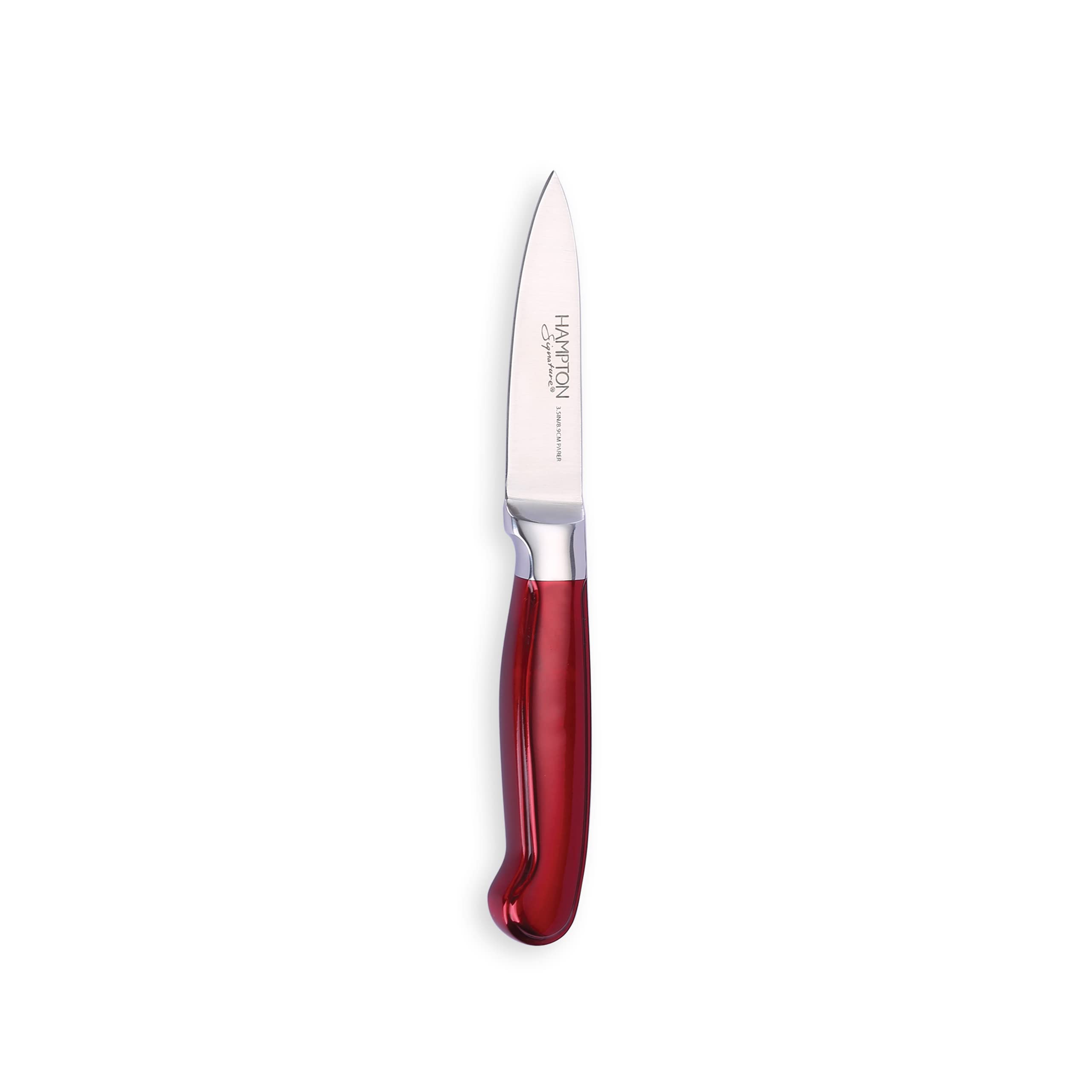 Hampton Forge Red Rorik 3.5" Paring Knife/Clear Blade Guard, 0.25 LB