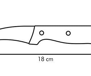 Tescoma Curved Knife cm 7 Home Profi, Assorted, 23.9 x 6.4 x 1.7 cm