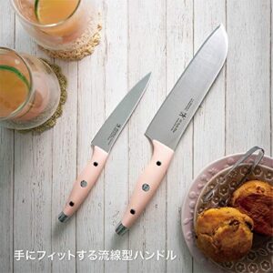 Henckels 16880-431 HI Style Elite Petty Knife, 5.1 inches (130 mm), Peach Knife, Made in Japan, Fruit, Small Knife, Stainless Steel, Dishwasher Safe, Made in Seki, Gifu Prefecture