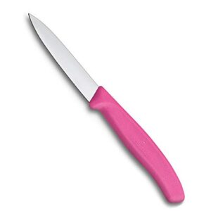 victorinox swiss classic 3.1-inch straight edge paring knife, pink