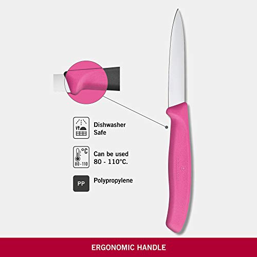 Victorinox Swiss Classic 3.1-inch Straight Edge Paring Knife, Pink