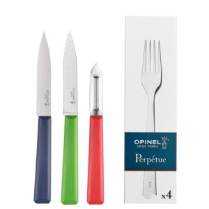 Opinel Les Essentials+ Kitchen Prep + Flatware Bundle