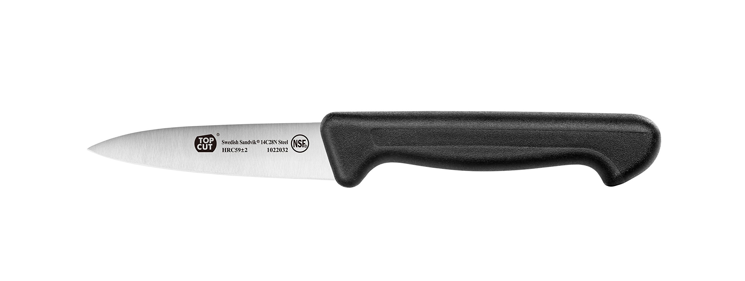 Top Cut by Cangshan | P2 Series 1022032 Swedish Sandvik 14C28N Steel Paring Knife, 3.5-Inch