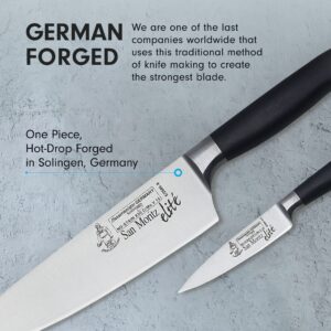 Messermeister San Moritz Chef & Parer Set - Includes 8" Stealth Chef's Knife & 3.5" Paring Knife - Rust Resistant & Easy to Maintain