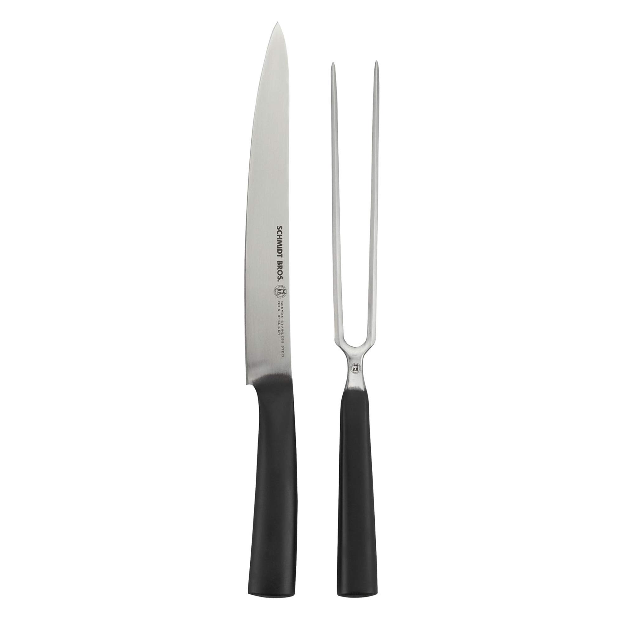 Schmidt Brothers - Carbon 6, 2-Piece Carving Set with Display Box, 8.5" Carving Knife