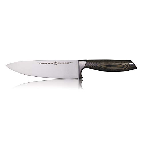 Schmidt Brothers - Bonded Ash 6" Chef Knife, Multipurpose Kitchen Cutlery Made with High-Carbon German Stainless Steel