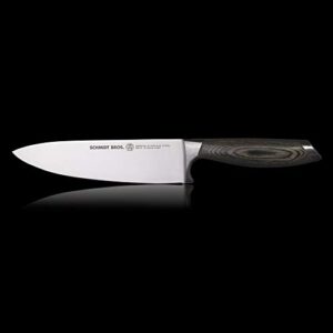 Schmidt Brothers - Bonded Ash 6" Chef Knife, Multipurpose Kitchen Cutlery Made with High-Carbon German Stainless Steel