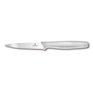 victorinox swiss army 40807 victorinox174; paring knife, 3-1/4'' blade, small, white