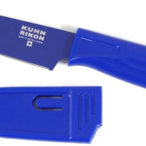 Kuhn Rikon 1 X Blue Nonstick Paring Knife with Cover