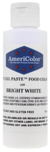 americolor soft gel paste food color, 6-ounce, bright white