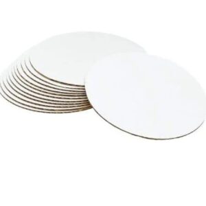 8 Round Cake Boards, 11pk, White-Wilton-2104-1162