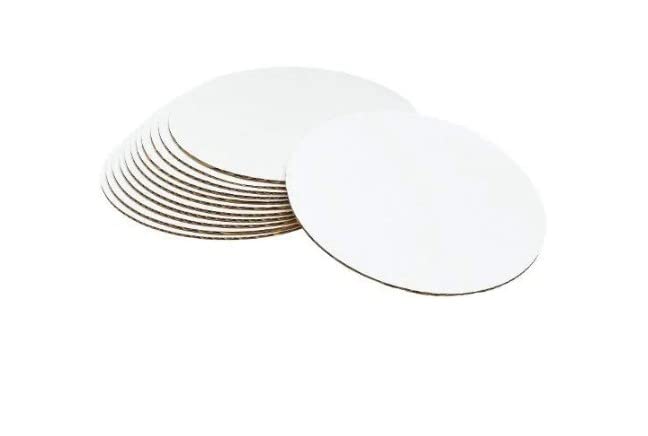 8 Round Cake Boards, 11pk, White-Wilton-2104-1162