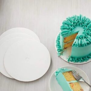 8 Round Cake Boards, 11pk, White-Wilton-2104-1162