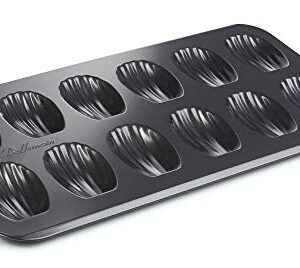 Bellemain Madeleine Pan | 12-Well Madeleine Mold Makes 12 Madeleine Cookies | Nonstick Tea Cake Pan for Madeleines, Cakelet Pan | Warp-Resistant Carbon Steel Madeline Pans (2-Pack)