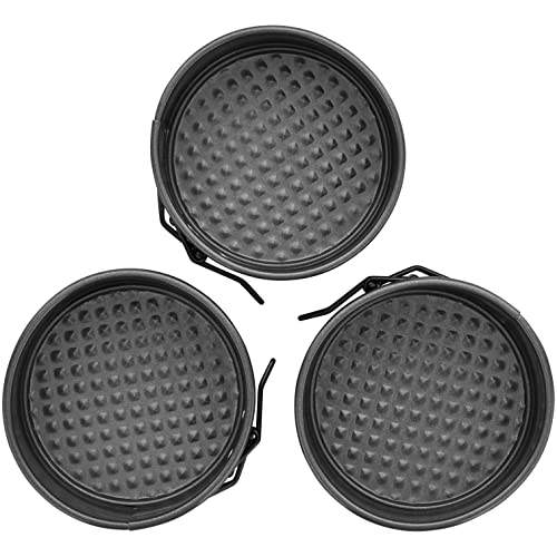 Wilton 4-Inch Mini Springform Pans for Mini Cheesecakes, Pizzas and Quiches, 3-Piece Set, Steel