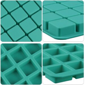 Mity rain 2 Pack 40-Cavity Square Caramel Candy Silicone Molds,Chocolate Forf Truffles, Fat Bombs Keto Snacks, Whiskey Ice Cube Tray,Grid Fondant Mould,Hard Candy Pralines Gummy Jelly Mold