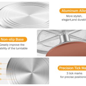 Kootek Aluminium Cake Turntable, 12 Inch Rotating Cake Stand, 35 pcs Cake Decorating Kit Supplies with 24 Numbered Icing Piping Tips, 2 Frosting Spatula, Pastry Bags and Other Baking Tools