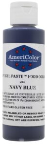 americolor soft gel paste food color, 4.5-ounce, navy blue