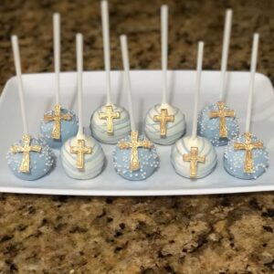 Set of 3 JeVenis Baptism Cake Decorations Cross Cake Mold Cross Mold Baptism Cake Toppers for Baptism Party Supplies