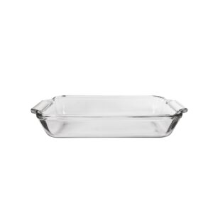 Anchor Hocking Glass Baking Dishes for Oven, 2 Piece Set (2 Qt & 3 Qt Glass Casserole Dishes)