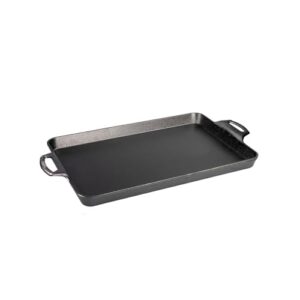 lodge 15.5"x10.5" cast iron baking pan, black