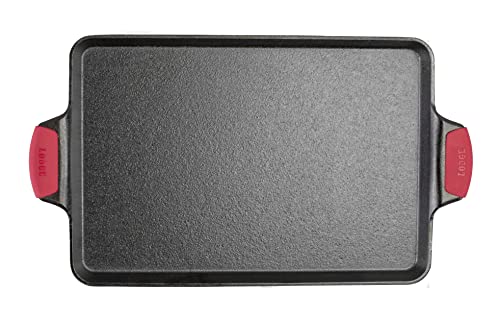 Lodge 15.5"x10.5" Cast Iron Baking Pan, Black