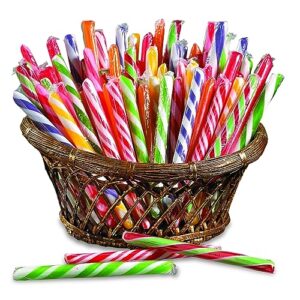 fun express candy canes bulk individually wrapped - 80 irresistible pieces for a sweet festive treat - perfect for parties, stocking stuffers, and holiday gifts
