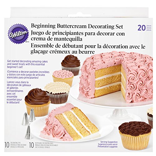 Wilton Beginning Buttercream Decorating Set, 20-Piece Cake Decorating Kit
