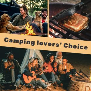 AILITOR Cast Iron Camp Pie Cooker, Campfire Sandwich Maker (Pack of 2)