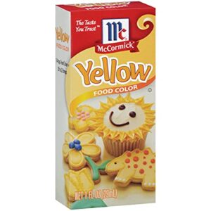 mccormick yellow food color, 1 fl oz