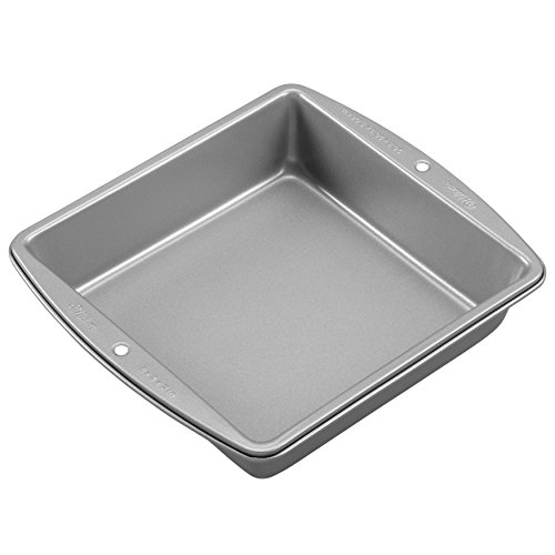 Wilton Recipe Right - 8-Inch Non-Stick Square Cake Pans, Multipack of 2