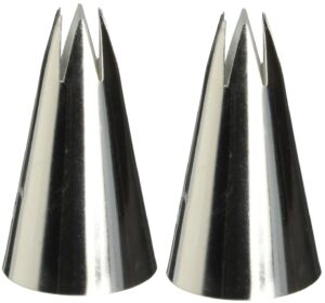 1m open star piping tip(2pk)