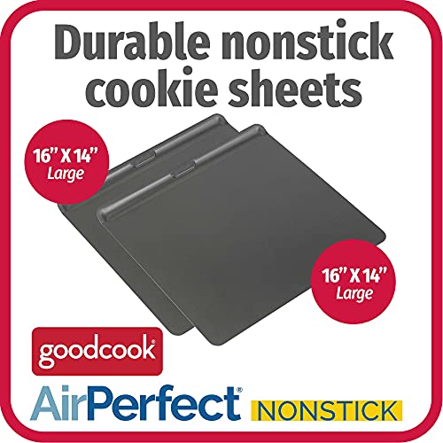 GoodCook AirPerfect Set of 2 Insulated Nonstick Baking Cookie Sheets, Large