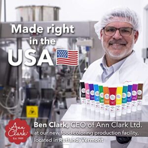 Ann Clark Super Red Food Coloring Gel .70 oz. Professional Grade Made in USA