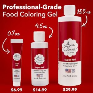 Ann Clark Super Red Food Coloring Gel .70 oz. Professional Grade Made in USA