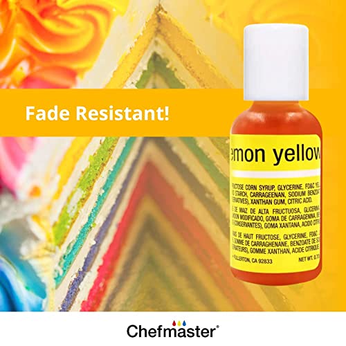 Chefmaster - Liqua-Gel Food Coloring - Fade Resistant Food Coloring - 8 Pack - Vibrant, Eye-Catching Colors, Easy-To-Blend Formula, Fade-Resistant - Made in the USA