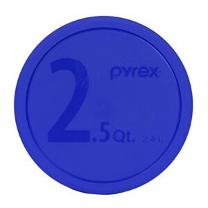 pyrex 325-pc 2.5 quart blue (10in diameter) mixing bowl lid - made in the usa