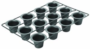 chicago metallic 26121 professional 12-cup non-stick mini-popover pan, 16-inch-by-10.75-inch