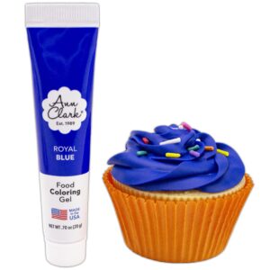 ann clark royal blue food coloring gel .70 oz. (20 g) made in usa