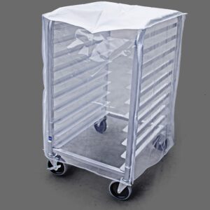 New Star Foodservice 36534 Commercial Sheet Pan Rack Cover, PVC, 10-Tier, 28 x 23 x 33 inch, Clear