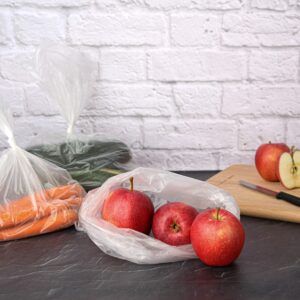 Party Bargains 10" X 15" Plastic Unprinted Produce Bag on a Roll, Bread and Grocery Clear Bag, 450 Bags