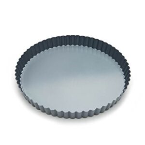 Fox Run Removable Bottom Non-Stick Tart and Quiche Pan, Loose Bottom Quiche Pan - 9.5-inch