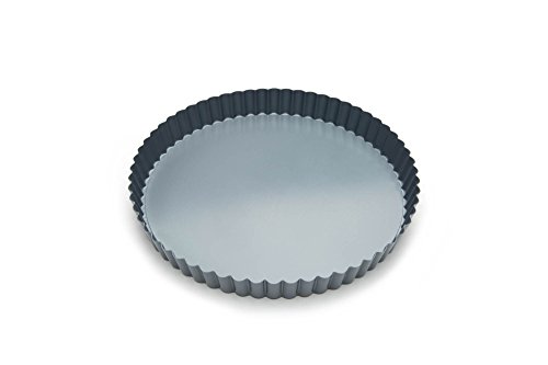 Fox Run Removable Bottom Non-Stick Tart and Quiche Pan, Loose Bottom Quiche Pan - 9.5-inch