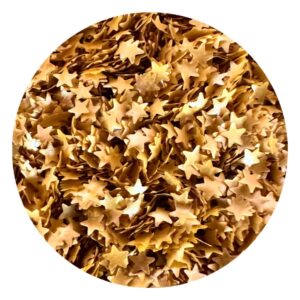 oh! sweet art edible glitter gold stars 0.04 ounce oz. use to cakes, cupcakes, flakes, cookies