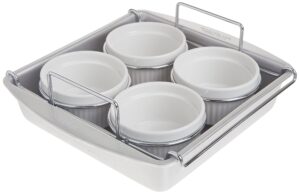 chicago metallic professional crème brulee, 6 piece set, stainless steel