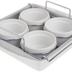 Chicago Metallic Professional Crème Brulee, 6 Piece Set, Stainless Steel