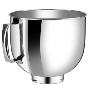 stainless steel bowl compatible with kitchenaid mixer 4.5/5qt，5 quart stainless bowl for kitchen aid mixing