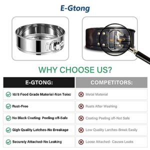 E-Gtong 9 Inch Springform Cake Pan, Stainless Steel Springform Pans, Leakproof & Nonstick Cheesecake Pan with Removable Bottom, Round Spring Form Cake Pan For Baking