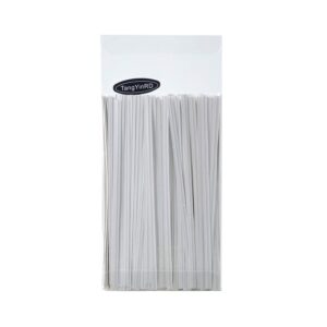 500 Pcs 5" White Paper Twist Ties Reusable Bread Ties, for Party Cello Candy Bread Coffee Bags Cake Pops