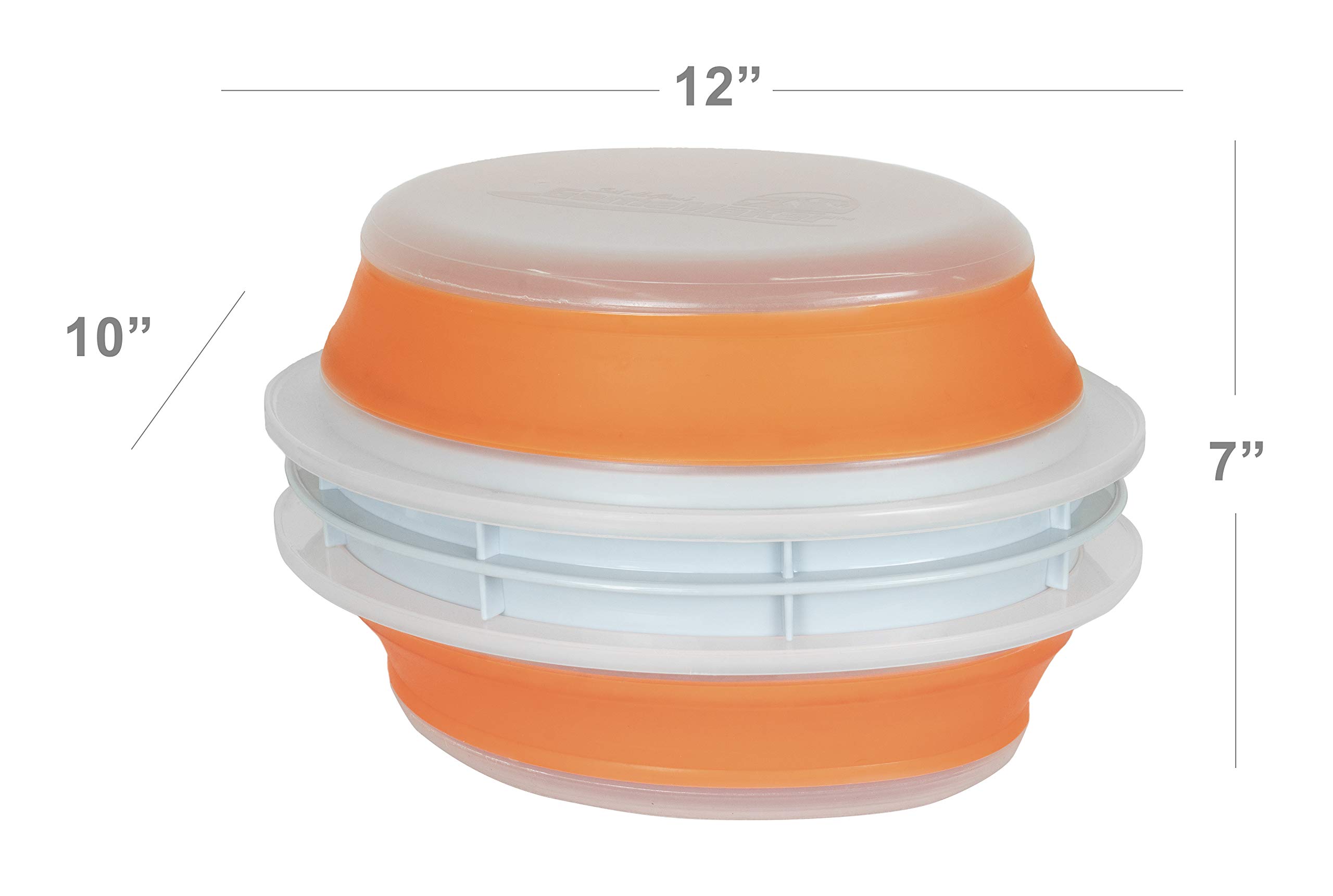 CanCooker Collapsible Plastic Batter Bowl | Mess Free Breading Shaker Container & Batter Mixer | Perfect for Fish Frying, Fried Chicken, Onion Rings, Wings & More